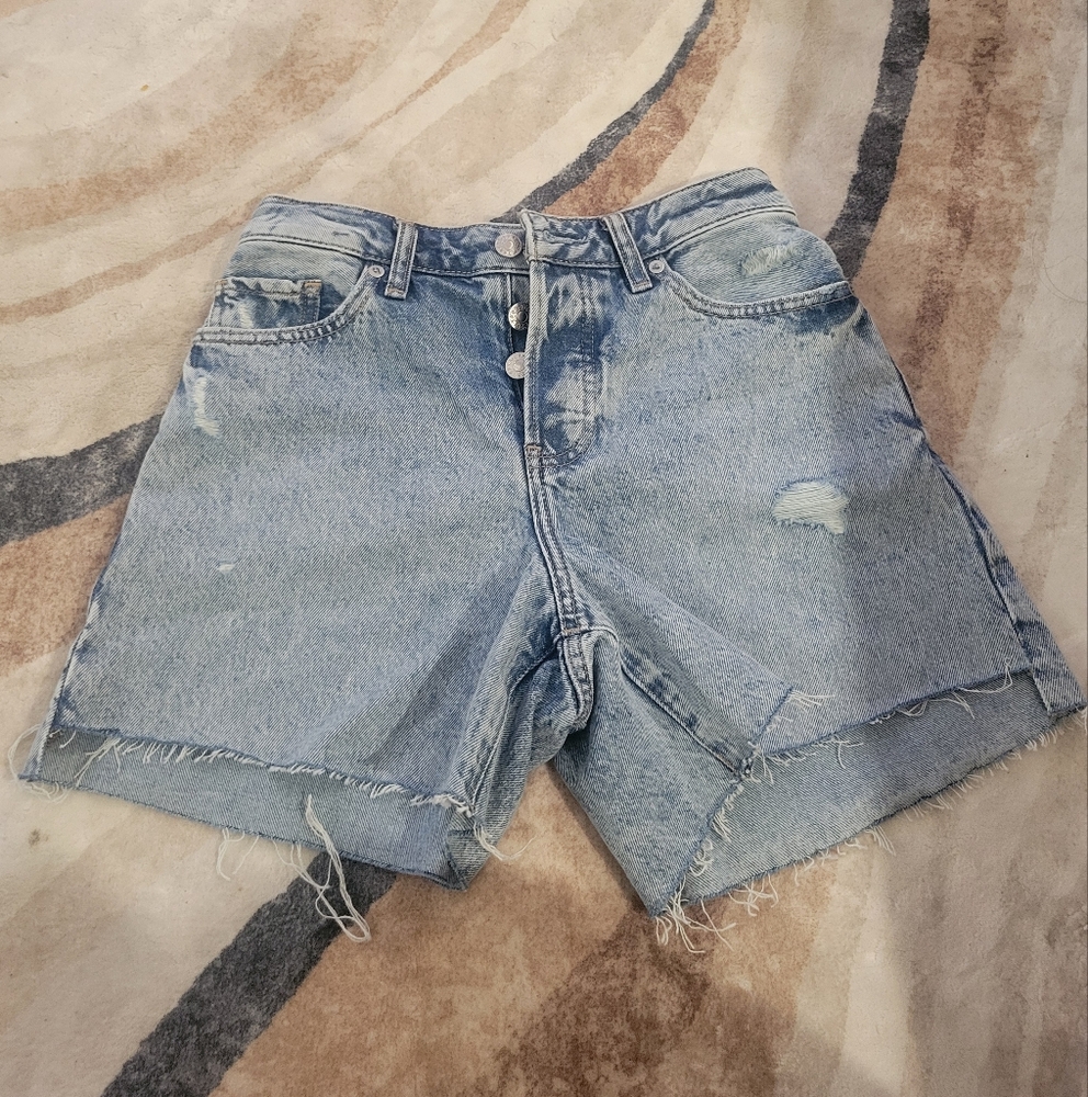 Express Denim Distressed Women's Shorts